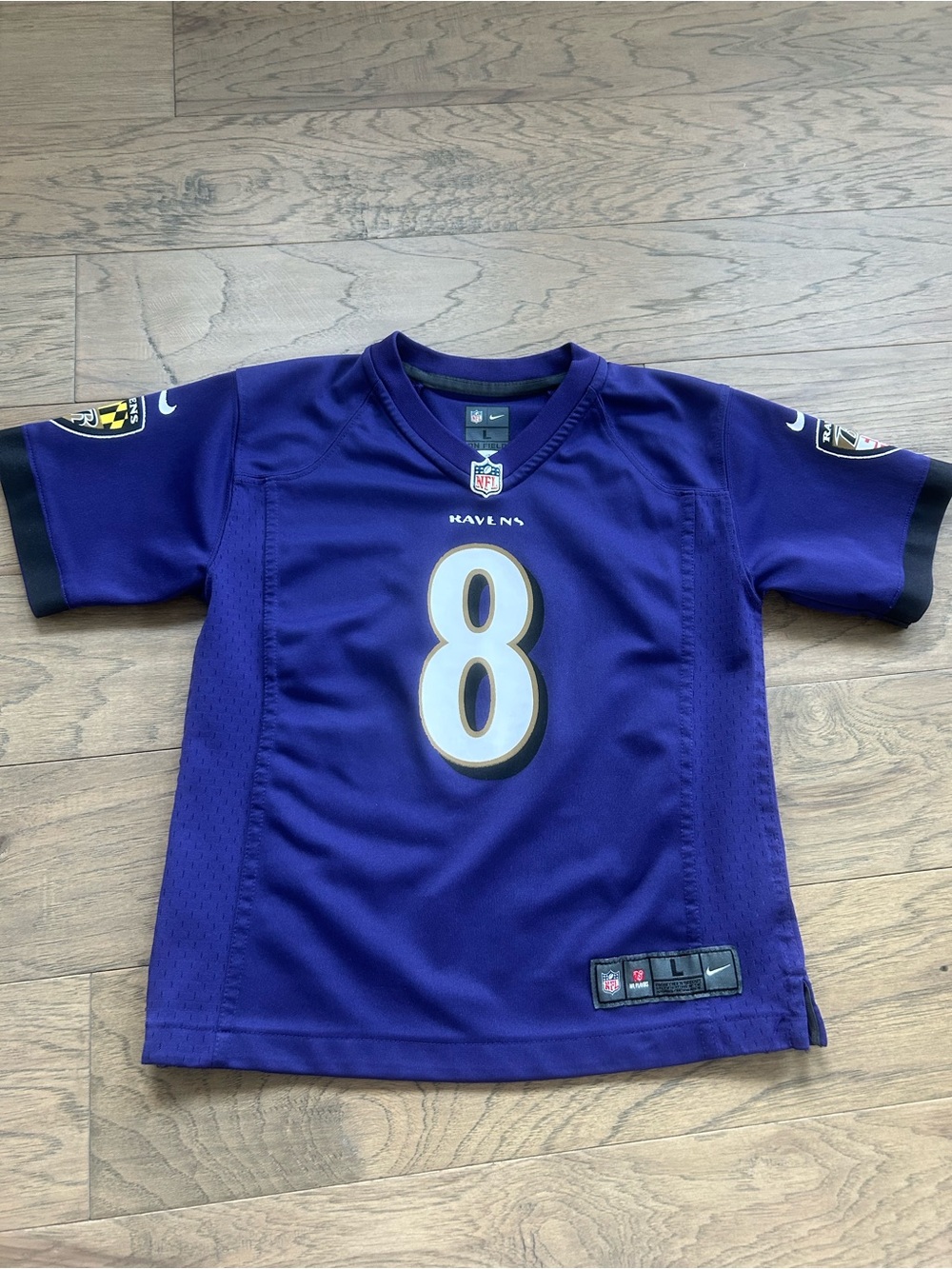 Nike NFL Lamar Jackson Baltimore Ravens Jersey #8 Kids Large (7)